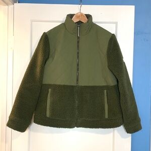 Mountain And Isles Green Sherpa Jacket